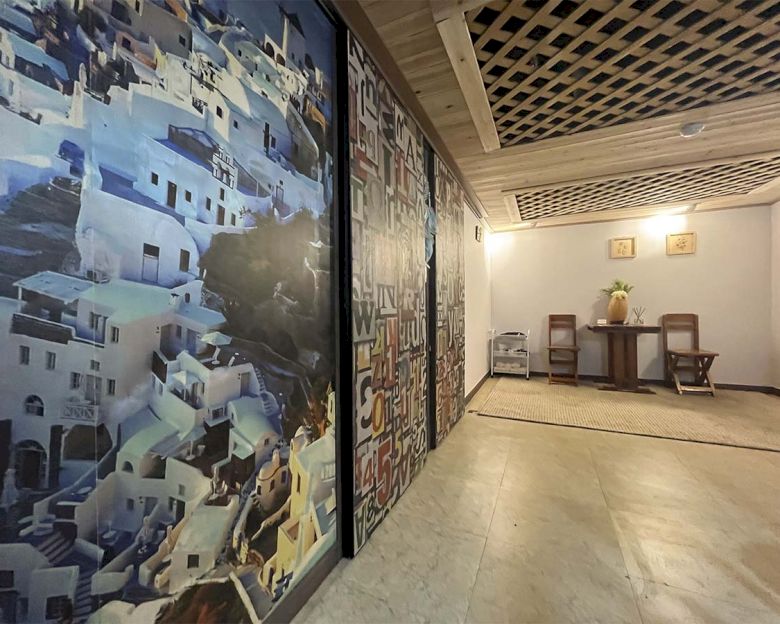 오이도역 주변 스웨디시 추천 매장 힐링마사지의 전체적인 인테리어 모습