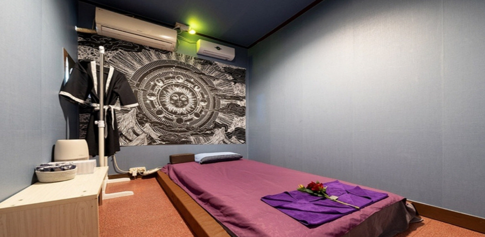 의정부동 태국관리사 마사지샵 동경테라피의 쾌적한 관리실 내부 모습