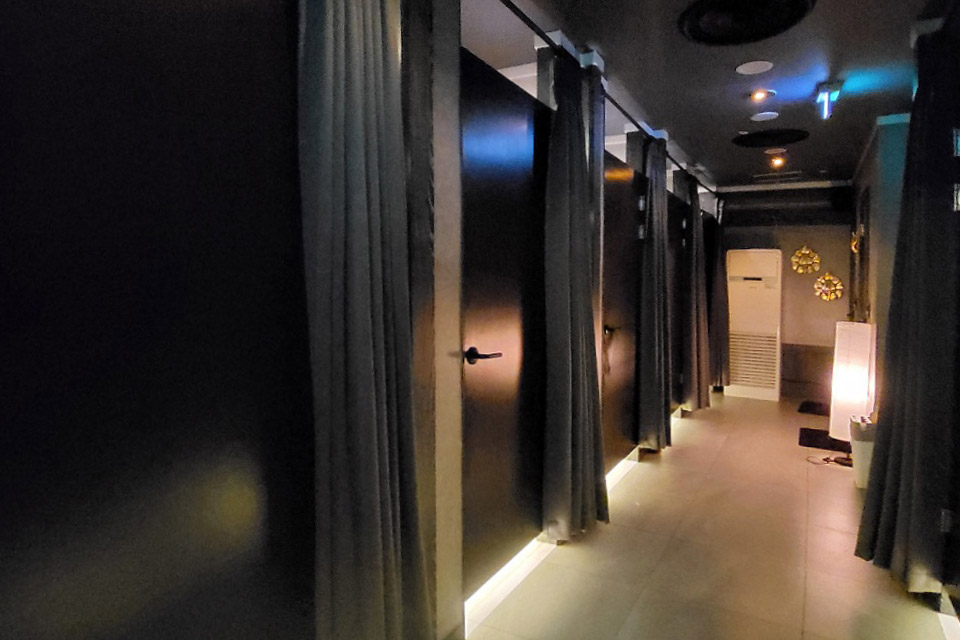 수서동 한국관리사, 태국관리사 마사지샵 좋은테라피의 쾌적한 관리실 내부 모습