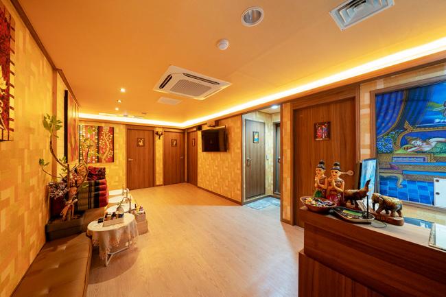 태국마사지 서비스가 제공되는 망우동 몬트라란나 매장 내부 사진