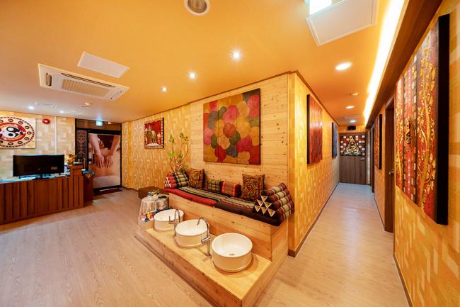 망우동 태국마사지 전문 몬트라란나의 깔끔하고 정돈된 내부 전경