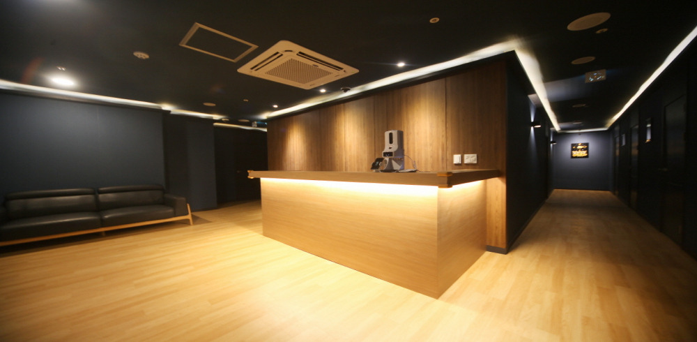 고덕동 한국관리사 마사지샵 온샵스웨디시의 쾌적한 관리실 내부 모습