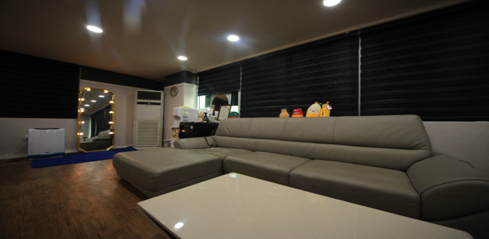 달동 한국관리사 마사지샵 다온테라피의 쾌적한 관리실 내부 모습