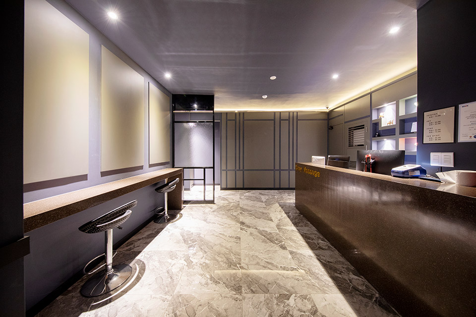 태국마사지 서비스가 제공되는 구암동 그레이테라피 매장 내부 사진