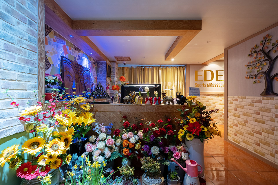 태국마사지 서비스가 제공되는 성건동 에덴마사지 매장 내부 사진