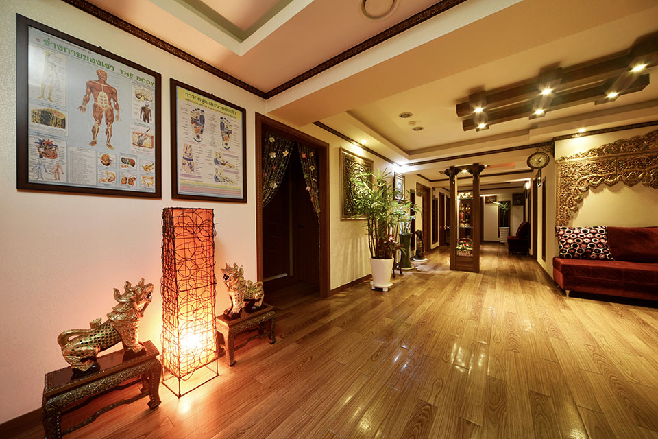 삼전동 태국마사지 전문 휴아로마의 깔끔하고 정돈된 내부 전경