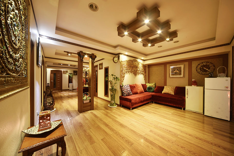 태국마사지 서비스가 제공되는 삼전동 휴아로마 매장 내부 사진