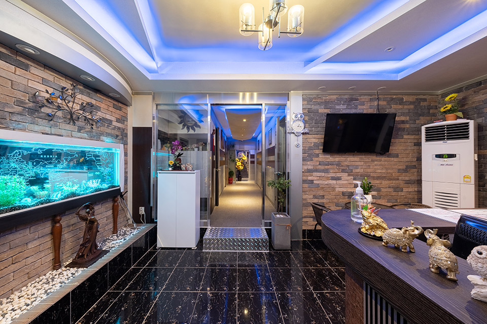 파라다이스시티역,운서역 주변 태국마사지 추천 매장 힐아로마의 전체적인 인테리어 모습