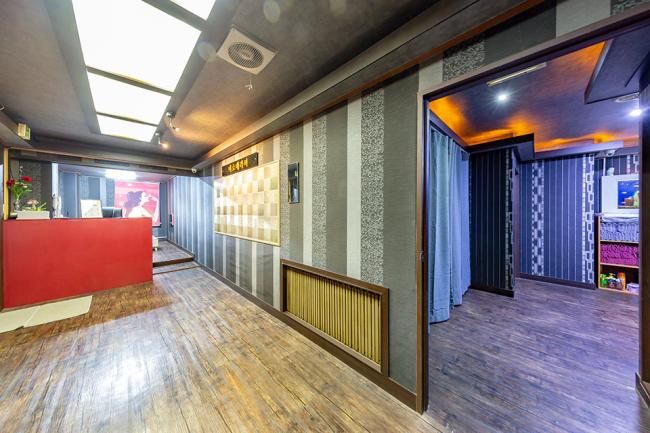 용산역 주변 한국마사지 추천 매장 미소테라피의 전체적인 인테리어 모습