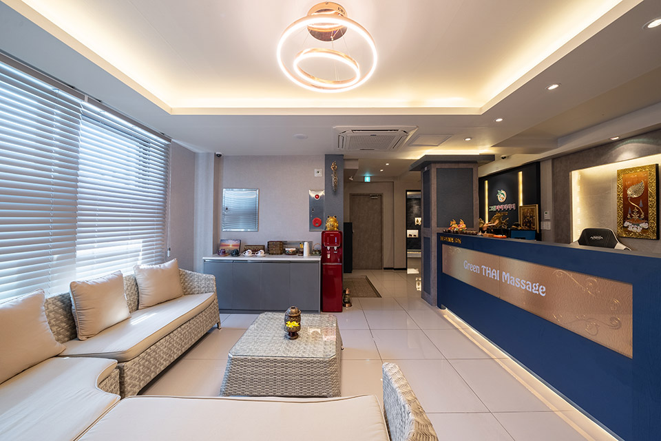 태국마사지 서비스가 제공되는 대림동 그린타이퍼스티지 매장 내부 사진