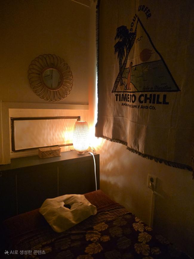 태국마사지 서비스가 제공되는 중앙동 THE시원해 매장 내부 사진