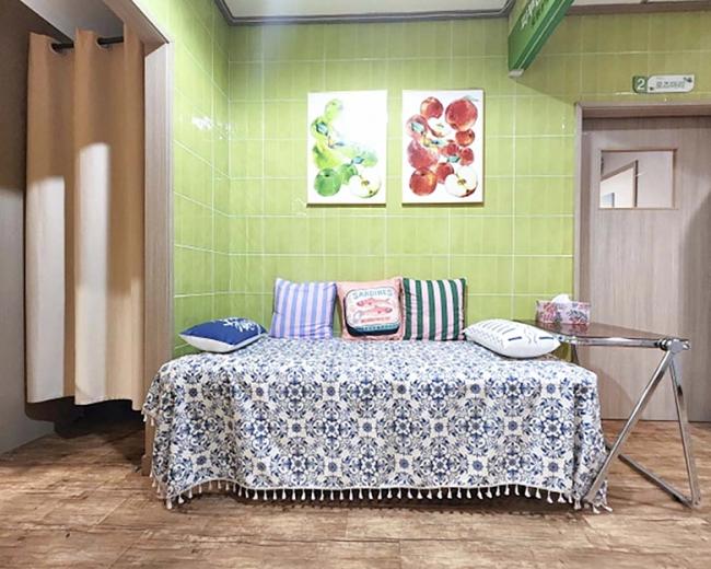 연동 인근 아로마, 건식/스포츠, 커플관리, 풋케어, 산전/산후 서비스가 제공되는 힐링존아로마의 전체 시설