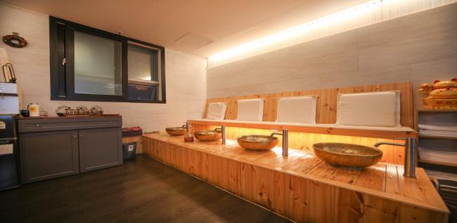 상남동 중국관리사 마사지샵 상하이마사지의 쾌적한 관리실 내부 모습