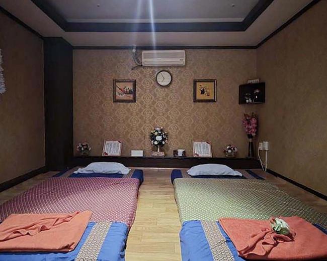 상남동 태국관리사, 중국관리사 마사지샵 타이전통황실마사지의 쾌적한 관리실 내부 모습