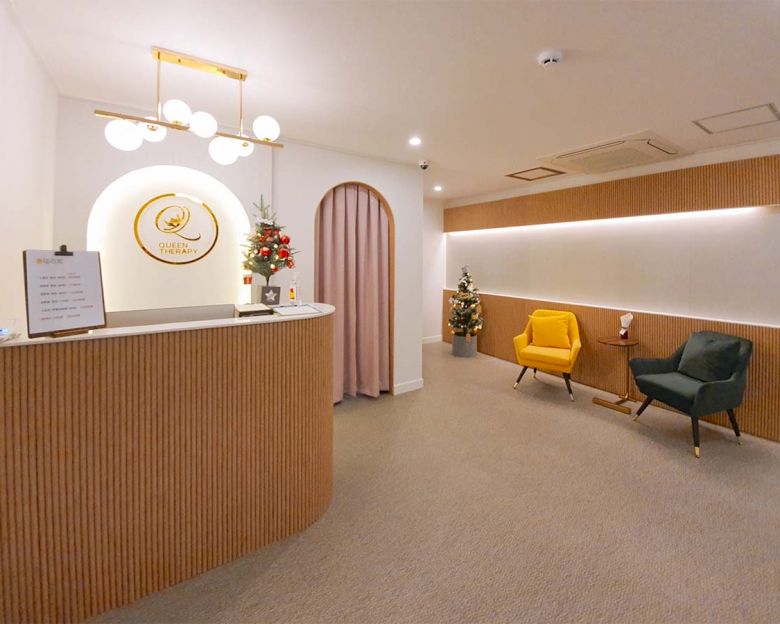 퀸테라피 - 전하동 인근 한국마사지 전문 마사지 매장 전경
