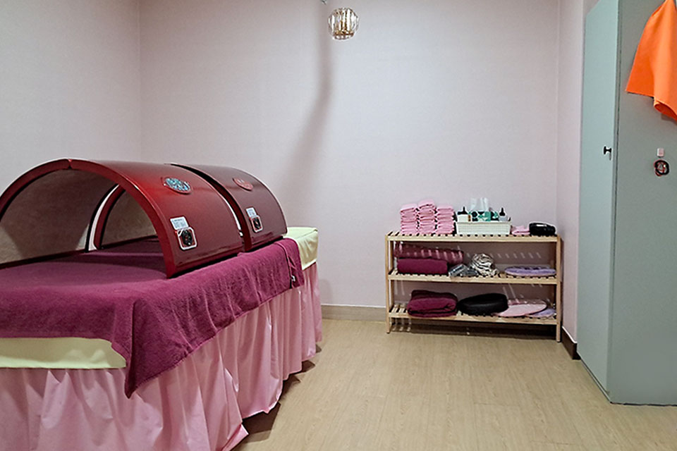 반석동 한국마사지 전문 창조페이스바디의 깔끔하고 정돈된 내부 전경