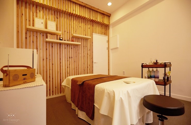 암사역 인근 한국관리사 마사지 전문 맘스테라피의 아늑한 내부 시설 안내