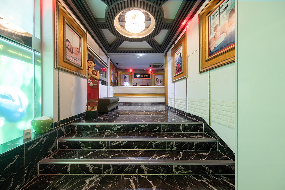 황상동 인근 태국관리사 마사지 전문 로얄타이마사지의 아늑한 내부 시설 안내