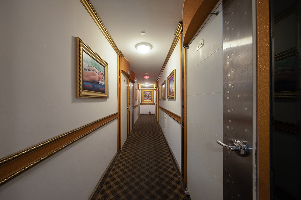 황상동 인근 태국관리사 마사지 전문 로얄타이마사지의 아늑한 내부 시설 안내