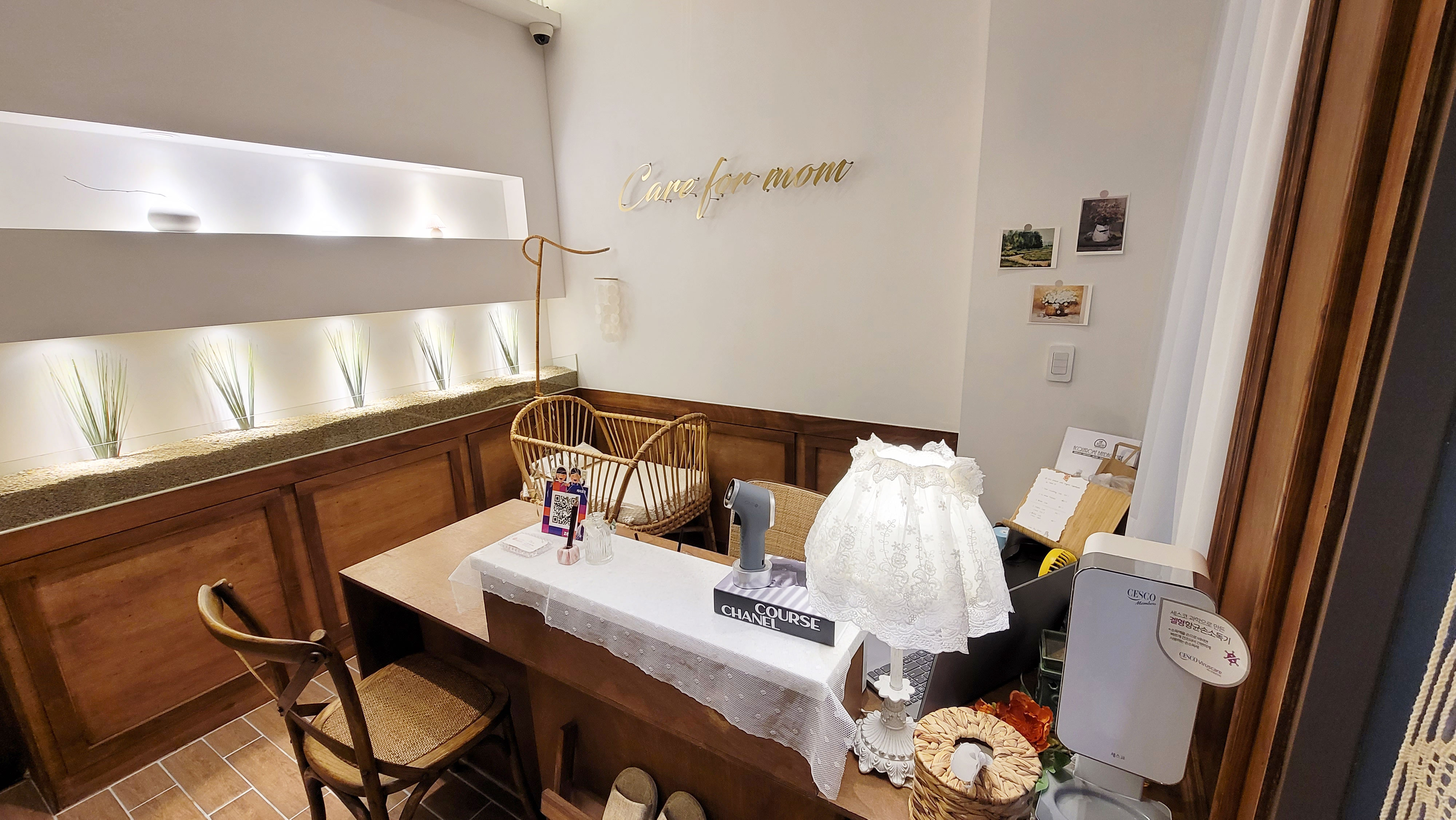 성주동 인근 한국관리사 마사지 전문 케어포맘의 아늑한 내부 시설 안내