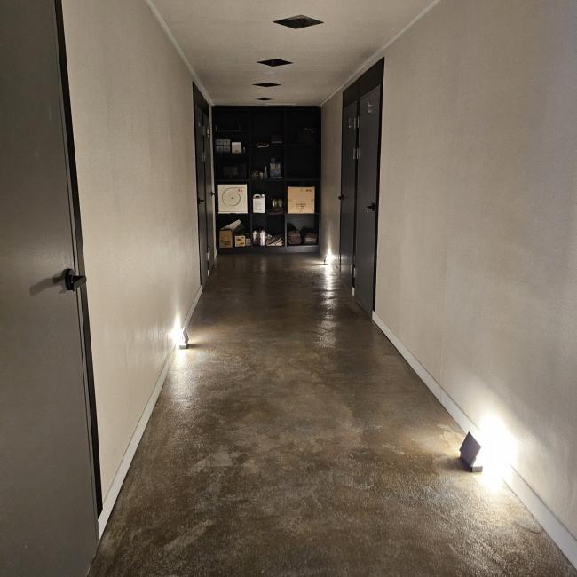 봉덕동 한국관리사 마사지샵 크리드의 쾌적한 관리실 내부 모습