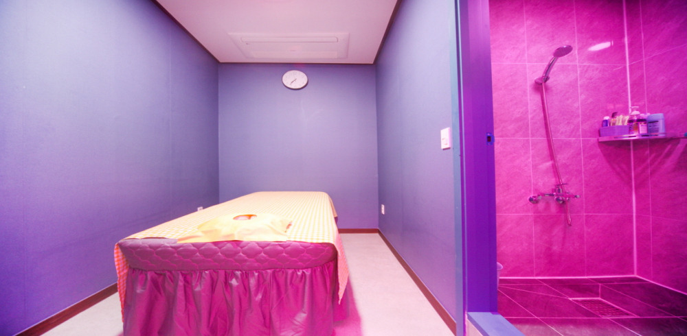 중국마사지 서비스가 제공되는 고덕동 아방궁마사지 매장 내부 사진