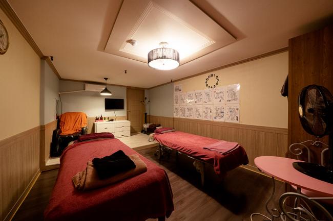 동부리 인근 아로마, 건식/스포츠, 커플관리, 풋케어 서비스가 제공되는 올바른경혈마사지의 전체 시설