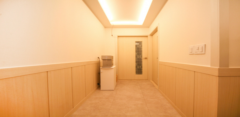 성복동 한국관리사 마사지샵 메리골드의 쾌적한 관리실 내부 모습