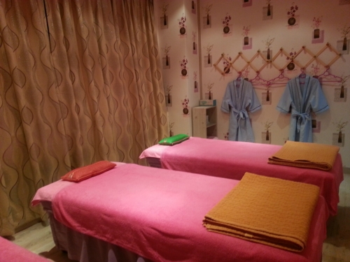 삼천동1가 중국관리사 마사지샵 애플아로마의 쾌적한 관리실 내부 모습