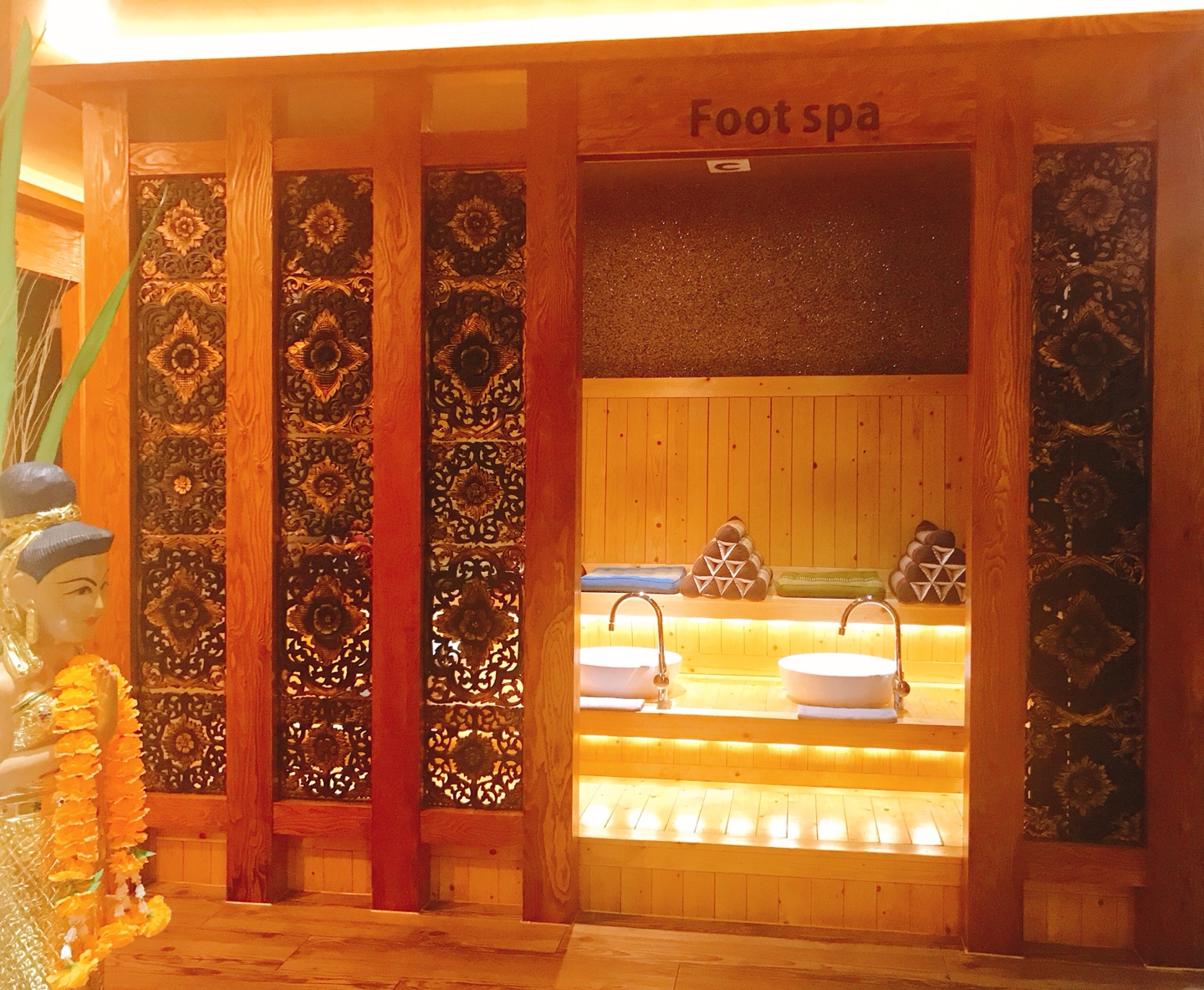 중리 태국마사지 전문 해피타이의 깔끔하고 정돈된 내부 전경