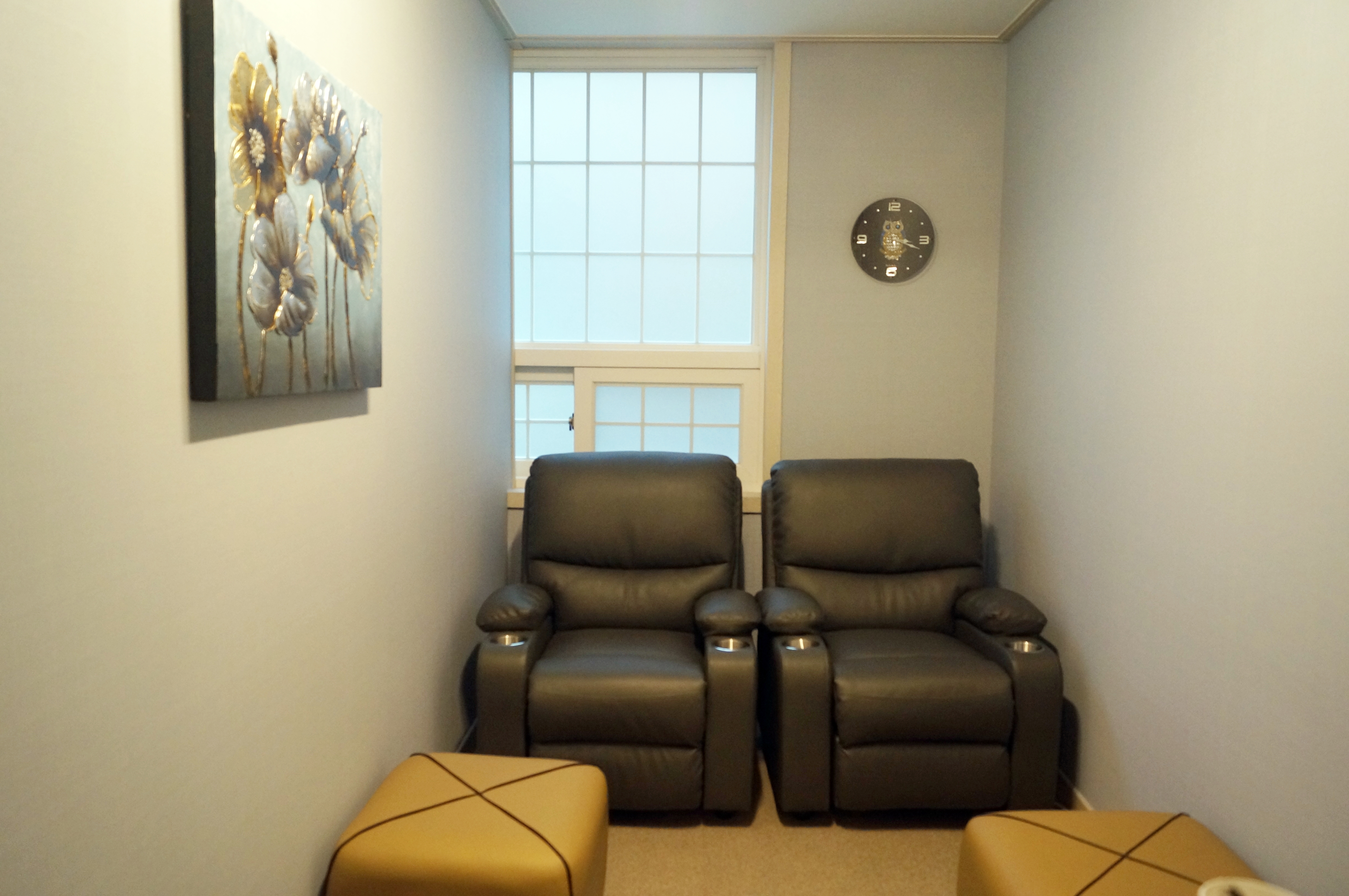 태국마사지 서비스가 제공되는 순지리 블루테라피 매장 내부 사진