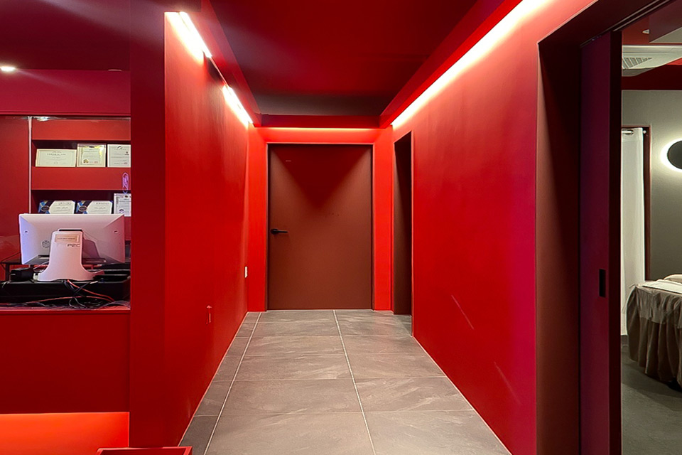 삼산동 한국관리사 마사지샵 리페어에스테틱의 쾌적한 관리실 내부 모습