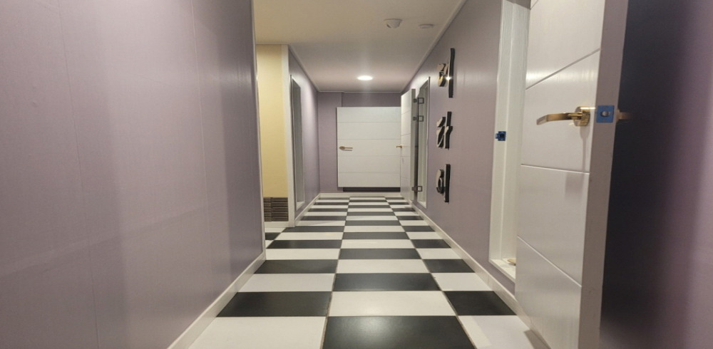 미평동 태국관리사 마사지샵 더타이마사지의 쾌적한 관리실 내부 모습