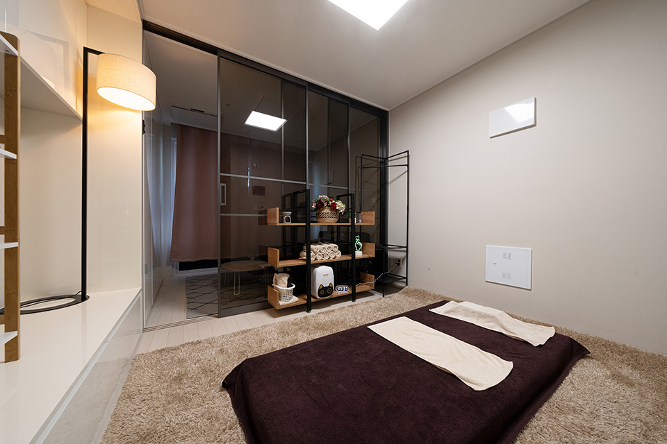 태국마사지 서비스가 제공되는 매학리 골드타이 매장 내부 사진