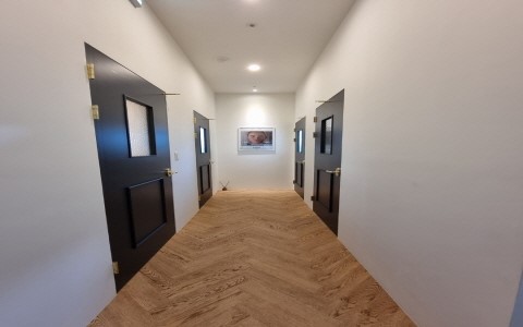 태전동 한국관리사 마사지샵 미소울에스테틱의 쾌적한 관리실 내부 모습