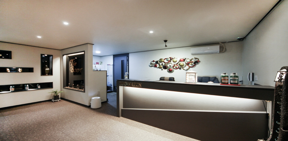 주변 태국마사지 추천 매장 더바디아로마 의 전체적인 인테리어 모습