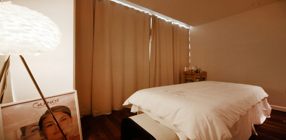 우동 한국관리사 마사지샵 청담민에스테틱(센텀)의 쾌적한 관리실 내부 모습