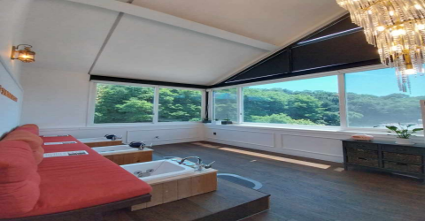 도룡동 한국관리사 마사지샵 브이테라피의 쾌적한 관리실 내부 모습