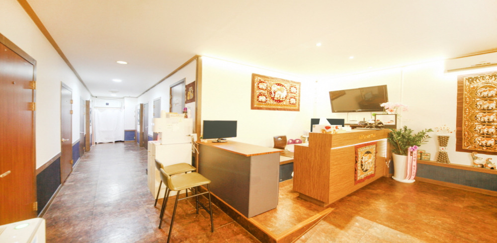 주교동 태국관리사 마사지샵 황실정통아로마의 쾌적한 관리실 내부 모습