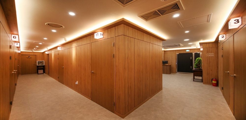 한국마사지 서비스가 제공되는 중동 문스파호텔테라피 매장 내부 사진