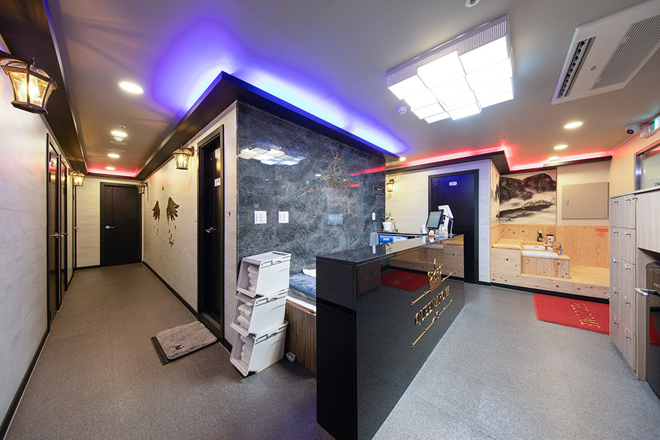 중국마사지 서비스가 제공되는 고덕동 퀸아로마 매장 내부 사진