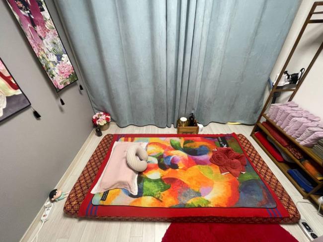 태국마사지 서비스가 제공되는 광안동 킹덤타이 매장 내부 사진