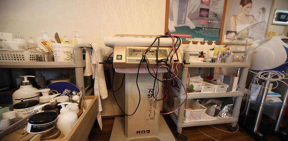 창동 한국관리사 마사지샵 로즈마리에스테틱의 쾌적한 관리실 내부 모습