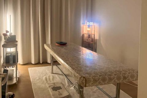 스웨디시 서비스가 제공되는 민락동 설탕스웨디시 매장 내부 사진