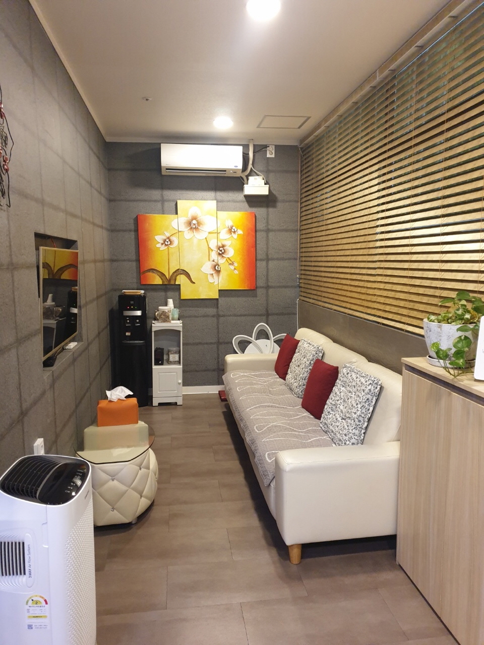 민락동 1인샵 전문 웰바디앤풋의 아늑하고 프라이빗한 분위기