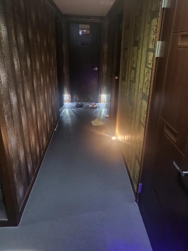 중흥동 태국관리사 마사지샵 버블타이의 쾌적한 관리실 내부 모습