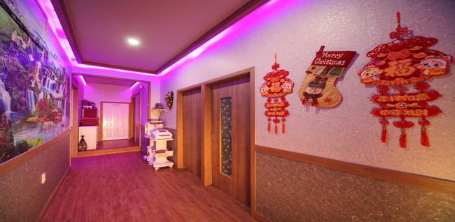 용원동 중국관리사 마사지샵 금하바디의 쾌적한 관리실 내부 모습