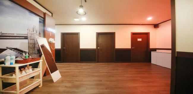 방교동 한국관리사, 중국관리사 마사지샵 에스마사지의 쾌적한 관리실 내부 모습