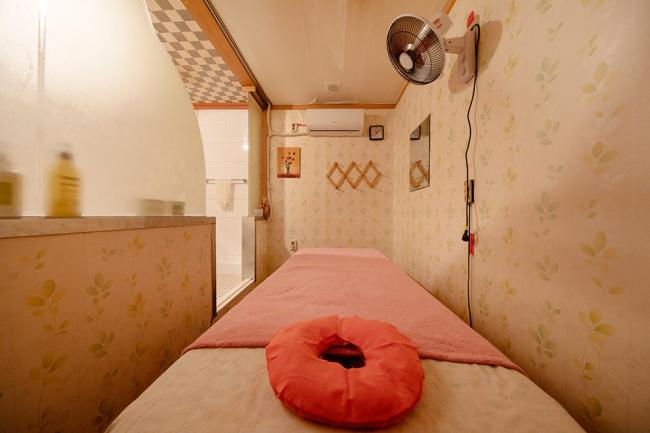 스웨디시 서비스가 제공되는 장항동 호텔식마사지 매장 내부 사진