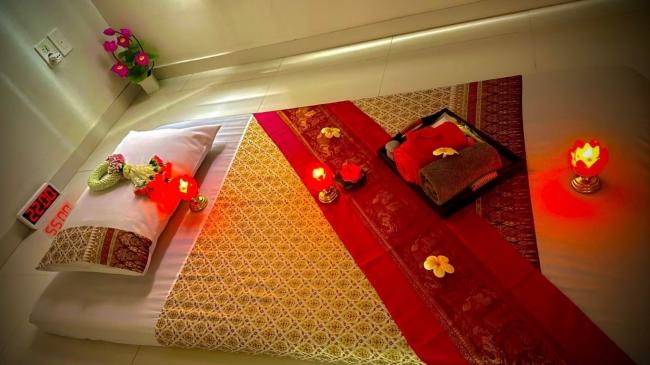 태국마사지 서비스가 제공되는 구래동 홍테라피 매장 내부 사진